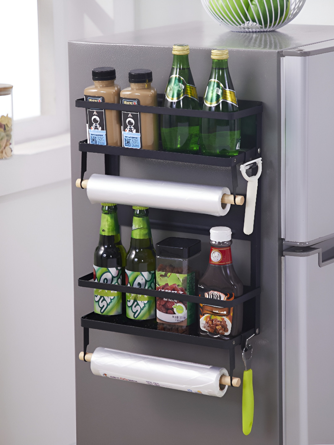 Arhat Organizers Black Regular Storage Caddy Organiser