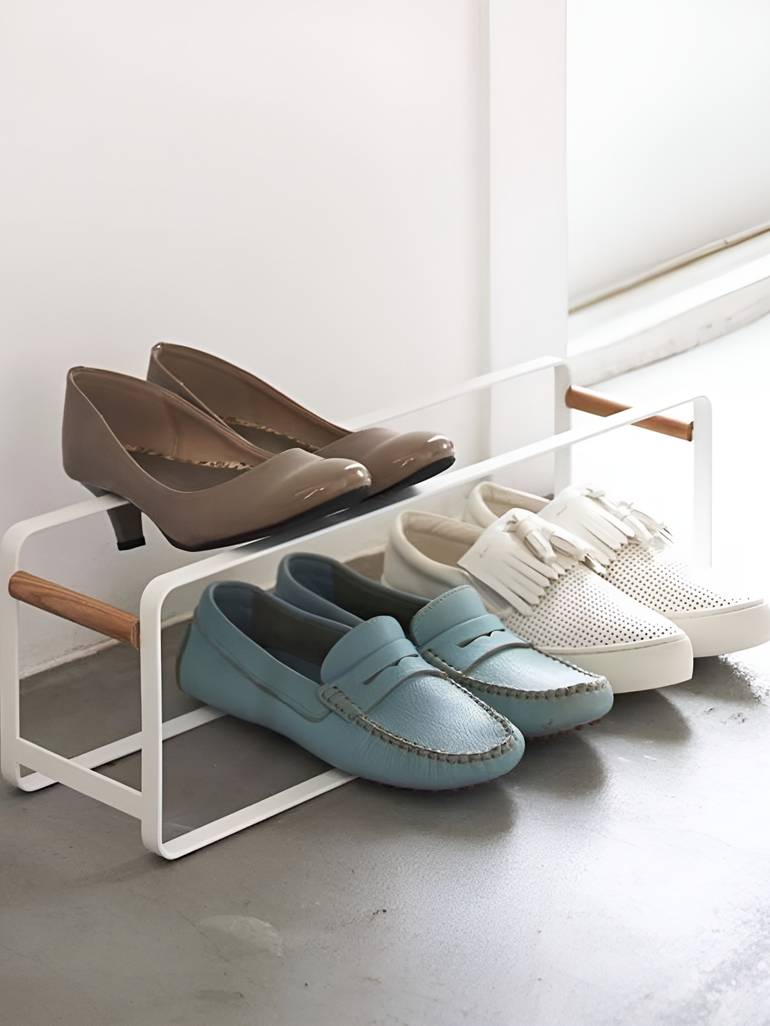 Arhat Organizers White Regular Shoe Organiser
