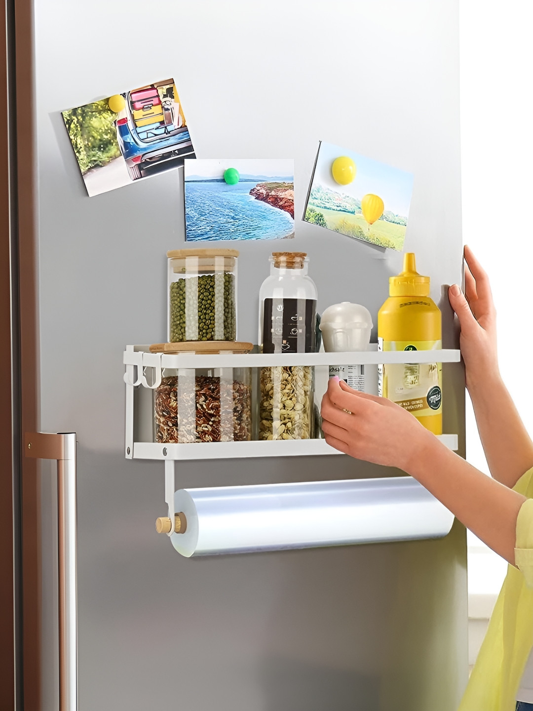 Arhat Organizers White  Regular  Storage Caddy Organiser