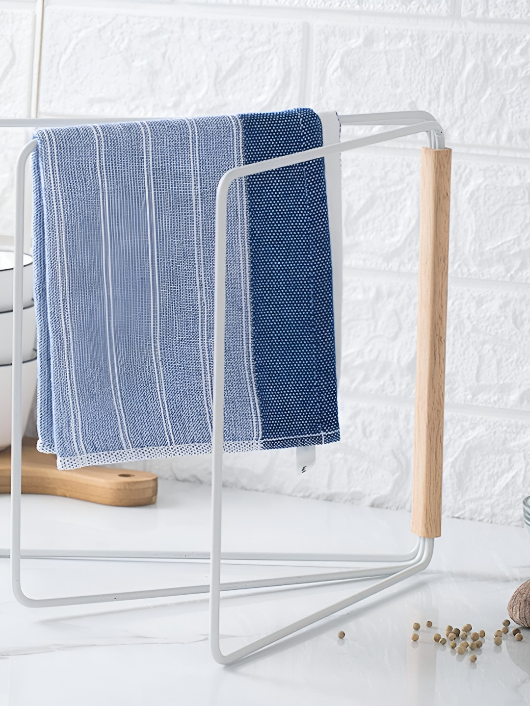 Arhat Organizers White Metal Regular Fold & Hold Napkin Stand Organiser