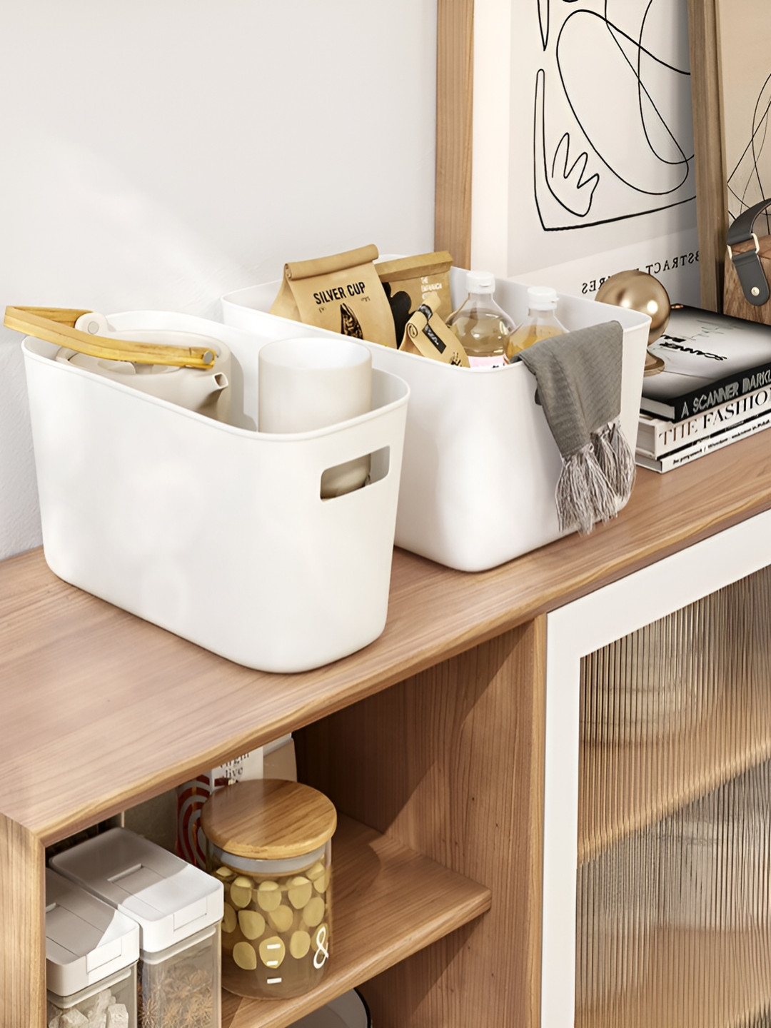 Arhat Organizers White 2 Pieces Regular Drawer Organisers