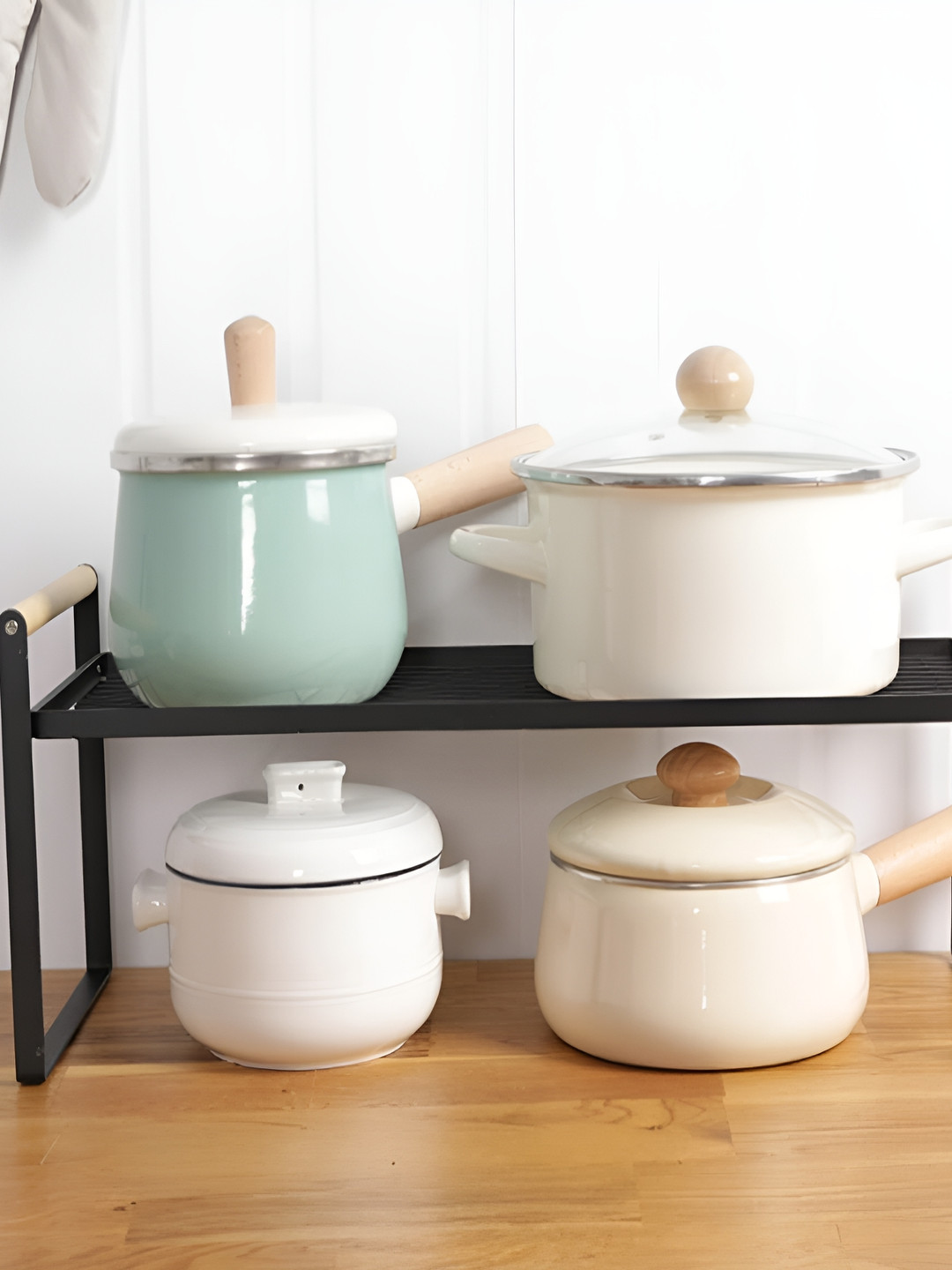 Arhat Organizers Black Regular Stylish Table Riser Organiser