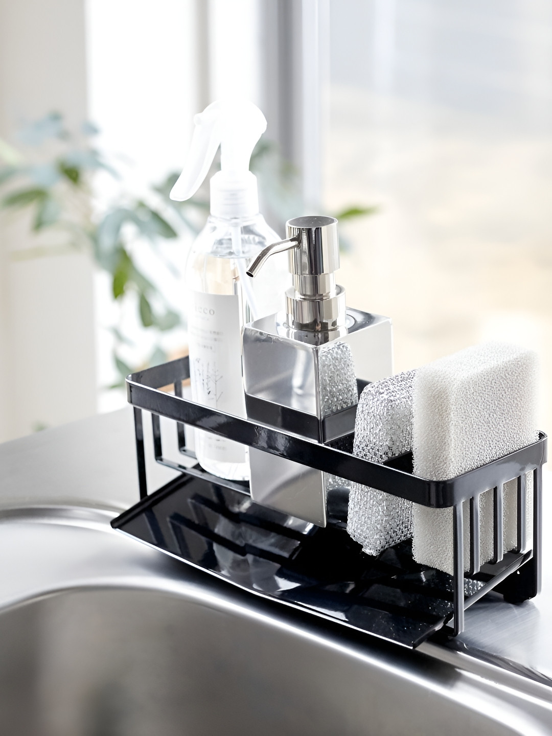 Arhat Organizers Black Regular Sponge Sanctuary Organiser