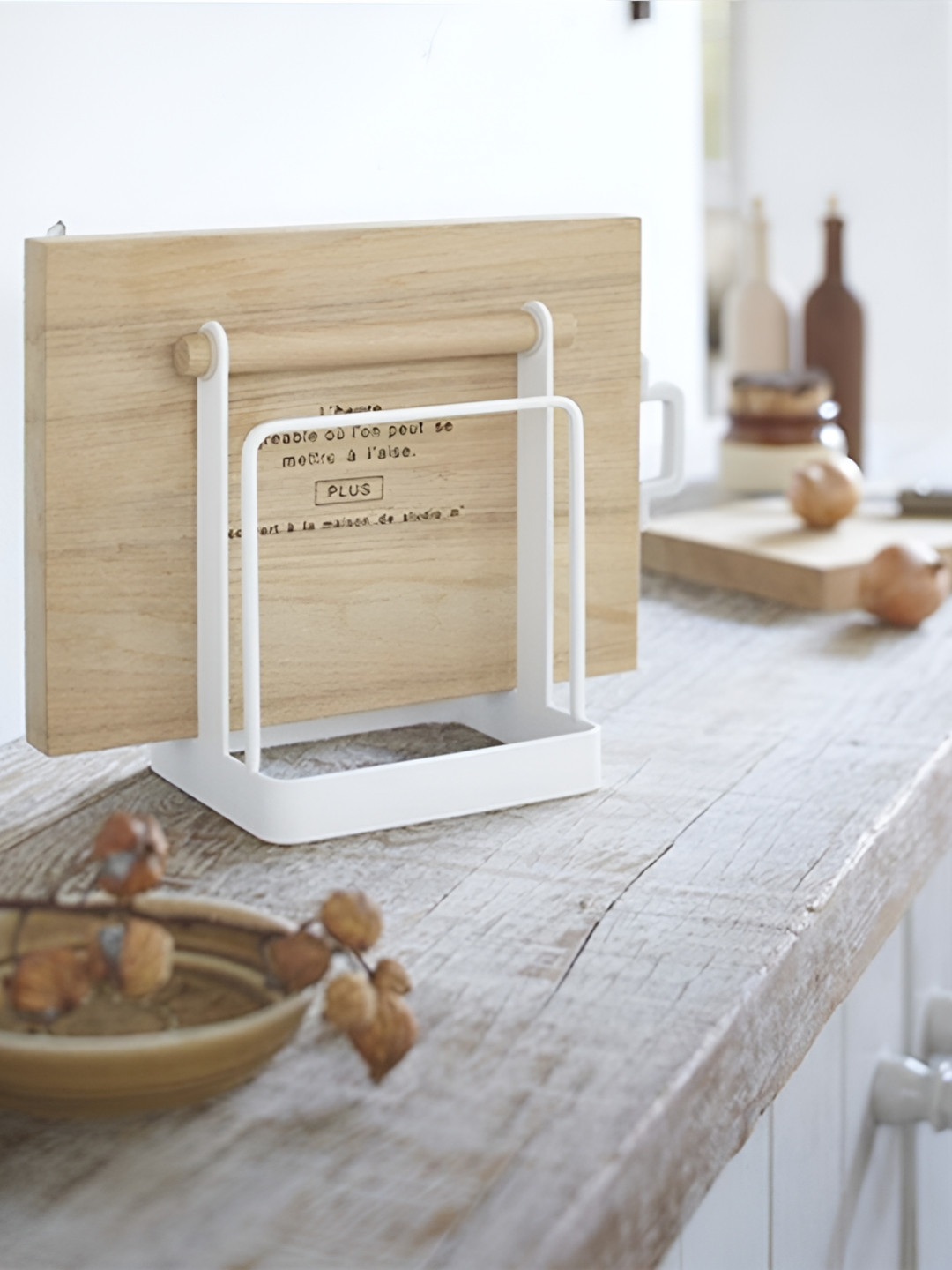 Arhat Organizers White Regular Chopping Board stand Organiser