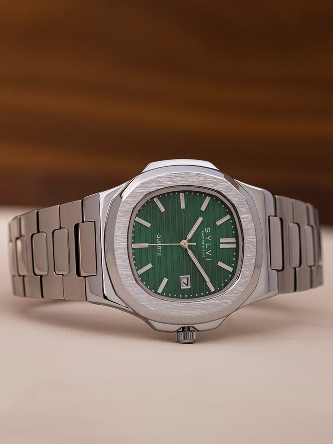 Buy Sylvi Men Embellished Dial Analogue Multi Function Watch 150