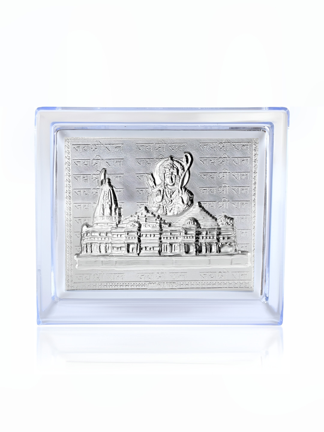 MEMOIR Silver Brass Metallic Living Room Tiny Showpiece - 3.7 Inches