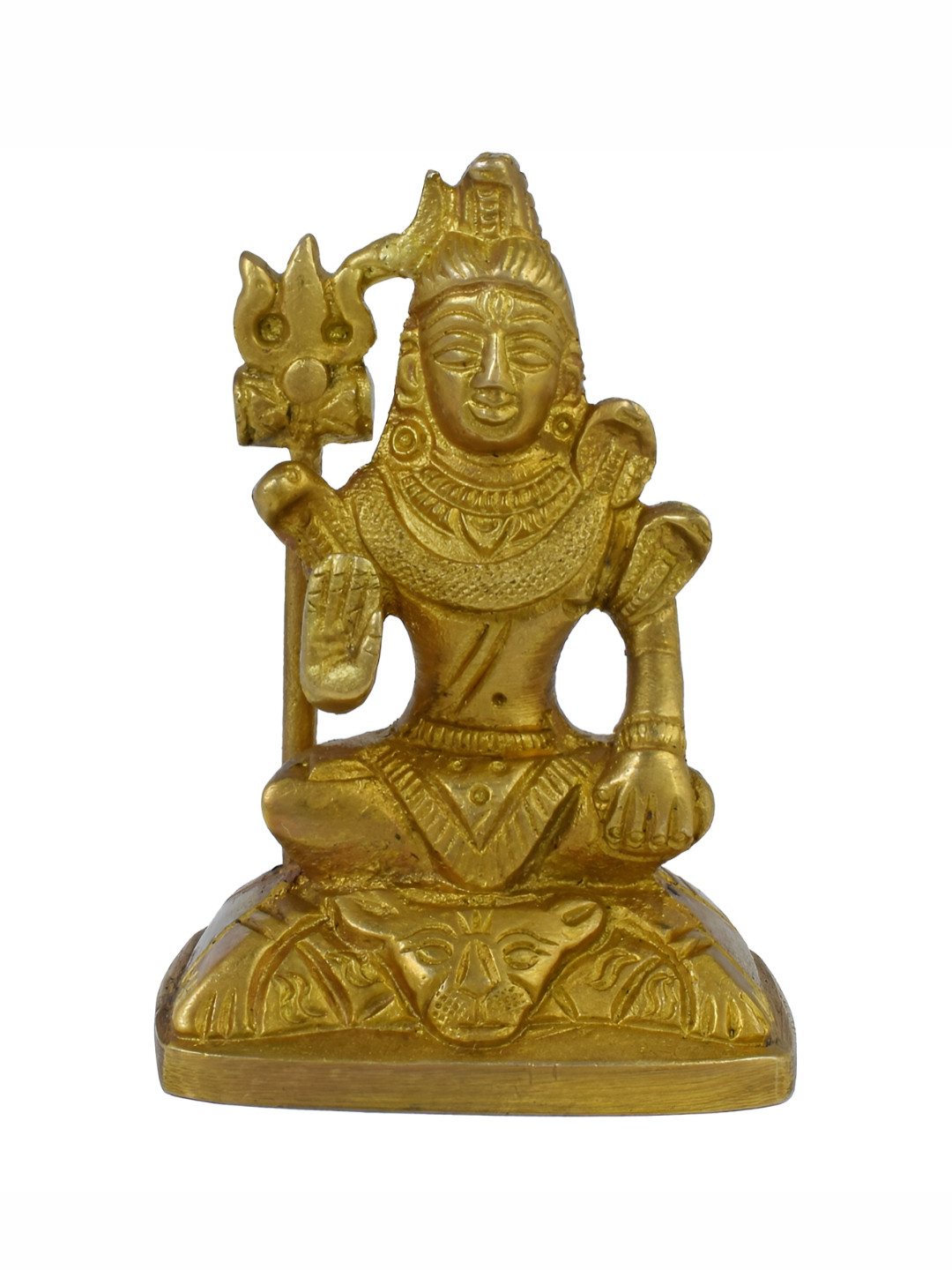 MEMOIR Gold Brass Metallic Home Office Small Showpiece - 3 Inches