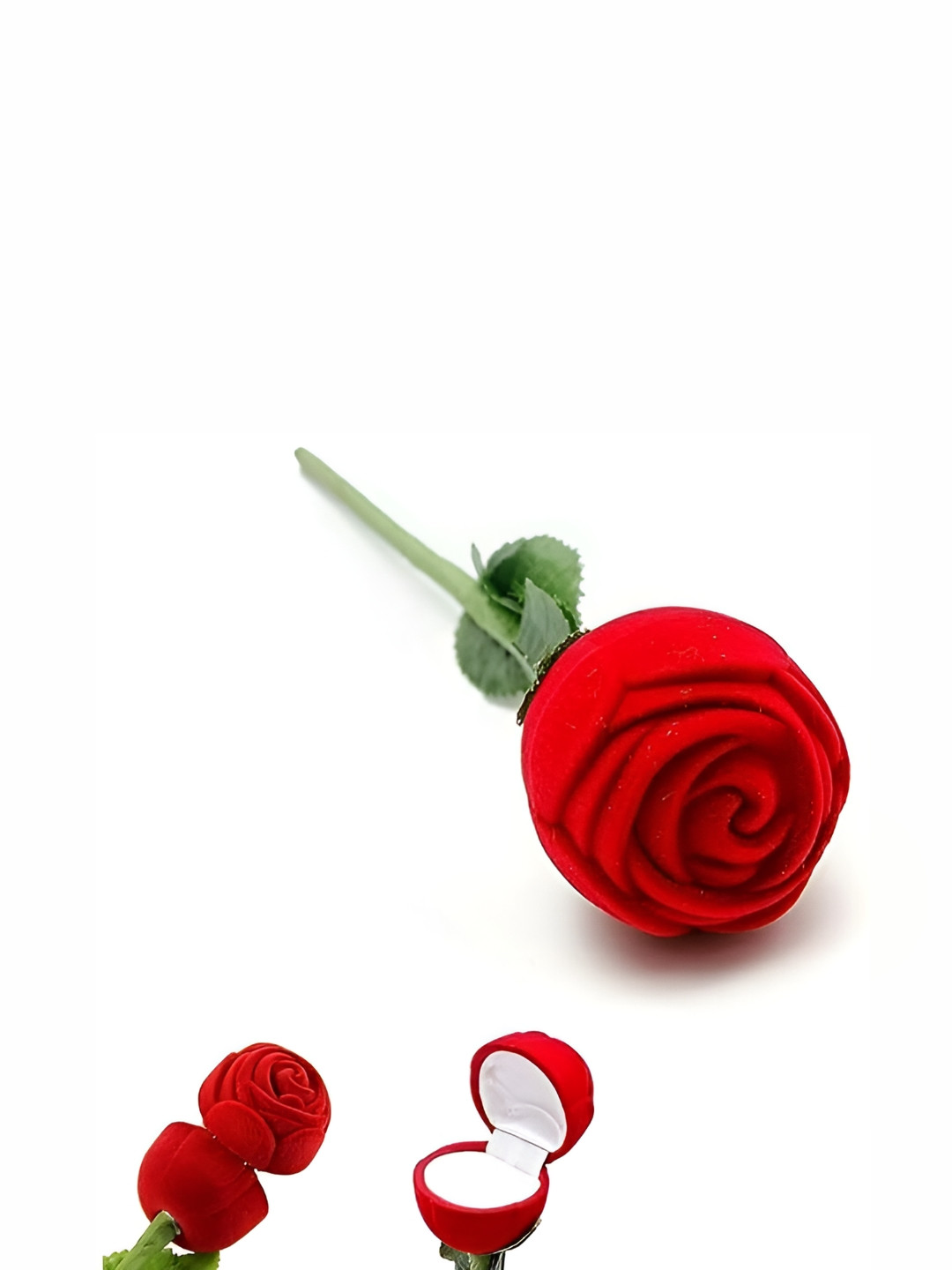 MEMOIR Red Crystal Matte Living Room Set of 2 Tiny Showpieces - 3.1 Inches