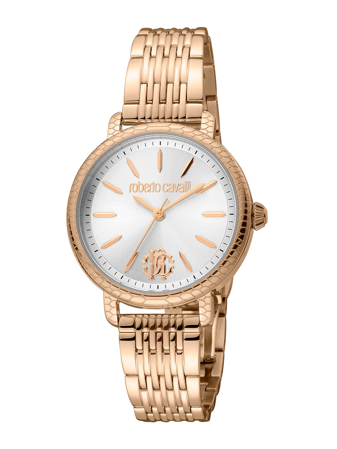 Roberto Cavalli Women Round Dial & Stainless Steel Straps Analogue Watch RC5L034M0065