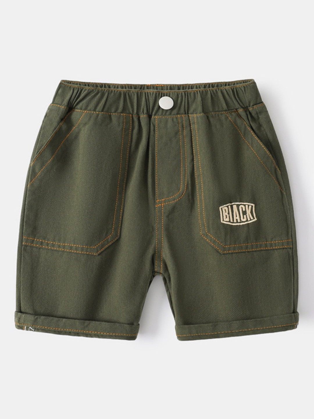 StyleCast Olive Green Boys Mid Rise Shorts