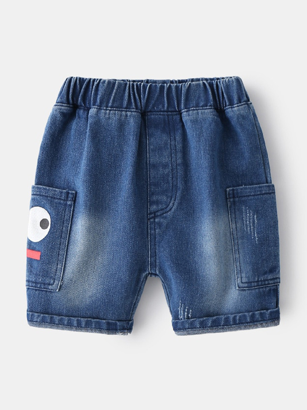 StyleCast Blue Boys Washed Cotton Denim Shorts