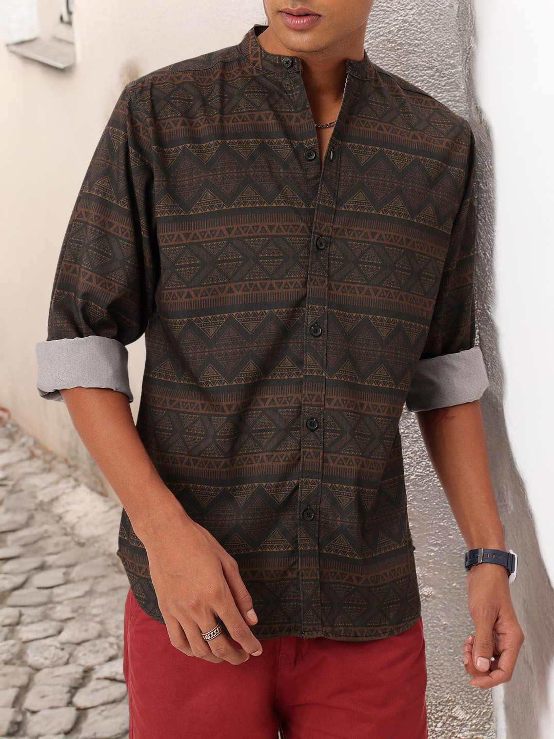 Kook N Keech Ethnic Motifs Printed Shirt