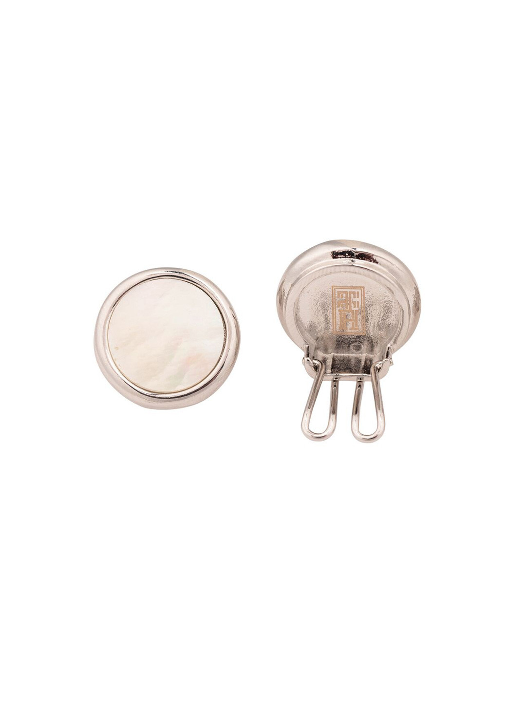 The Tie Hub Men Mother Of Pearl Geometric Cufflink