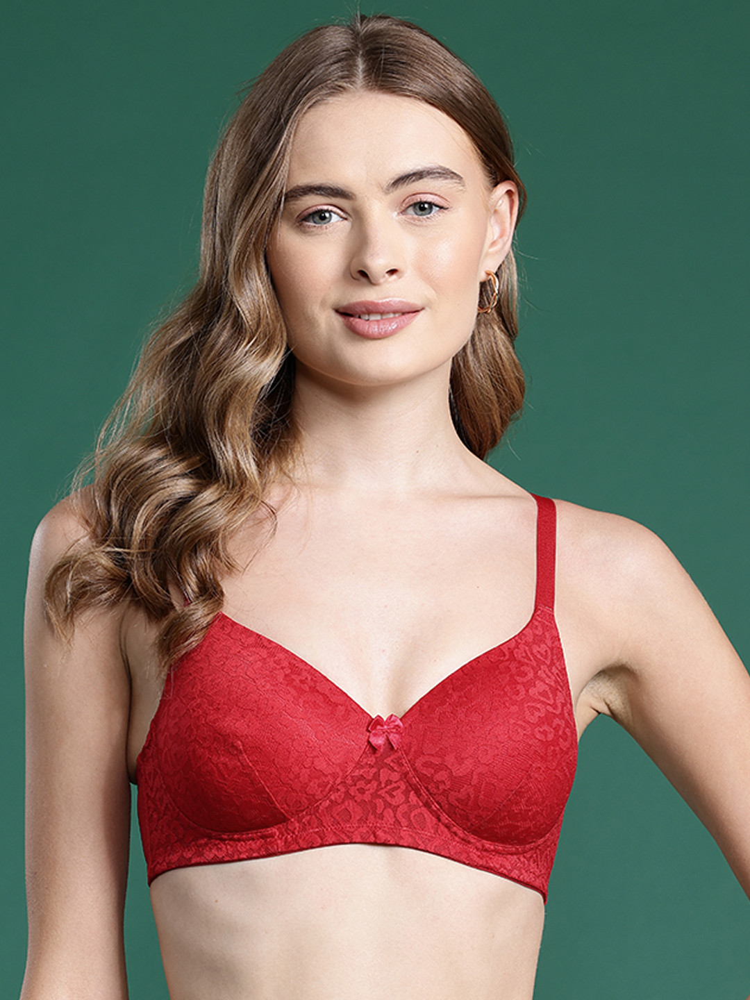 DressBerry Abstract Lace Full Coverage Lightly Padded Bra