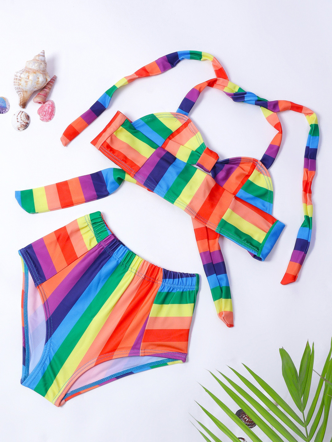 bubble berry Girls Strap Two Piece Swimsuit