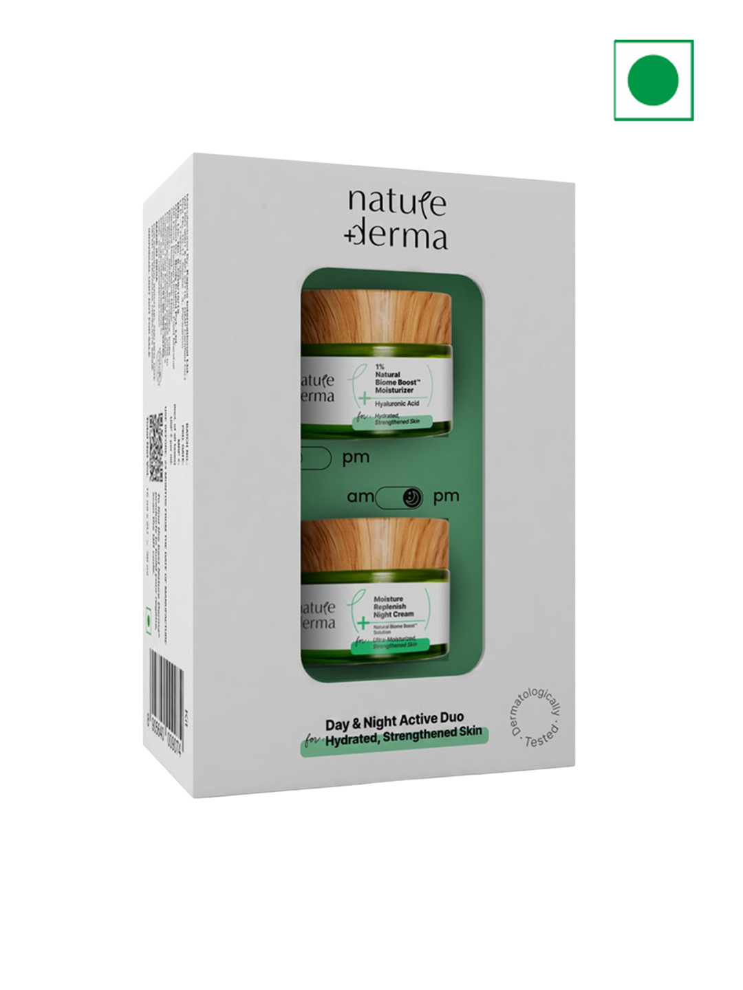 Nature Derma Biome-Boost Moisturizer & Moisture Replenish Night Cream - 50ml Each