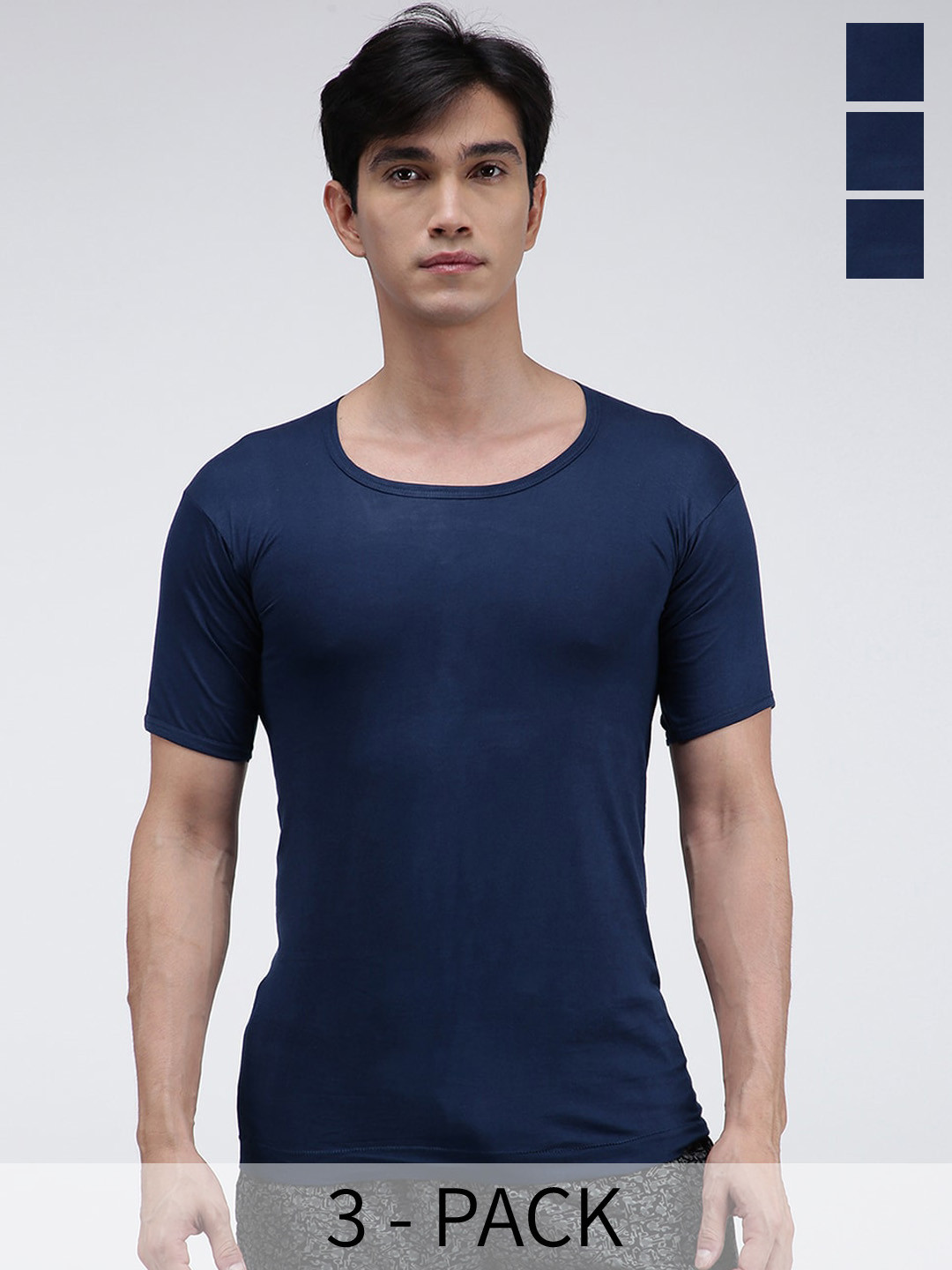 AMUL COMFY Pack Of 3 Cotton Undershirt Vests AC-CVESTRNS-AF-M-3PC