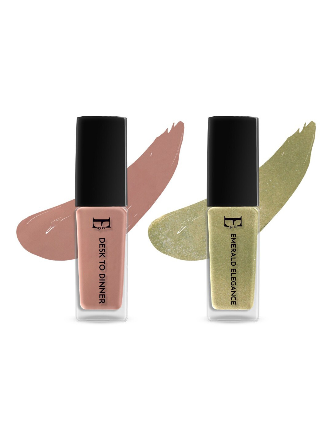 ELLEMENT CO. Set of 2 Sublime Shimmer Long Lasting Vegan Nail Lacquer - 10 ml each