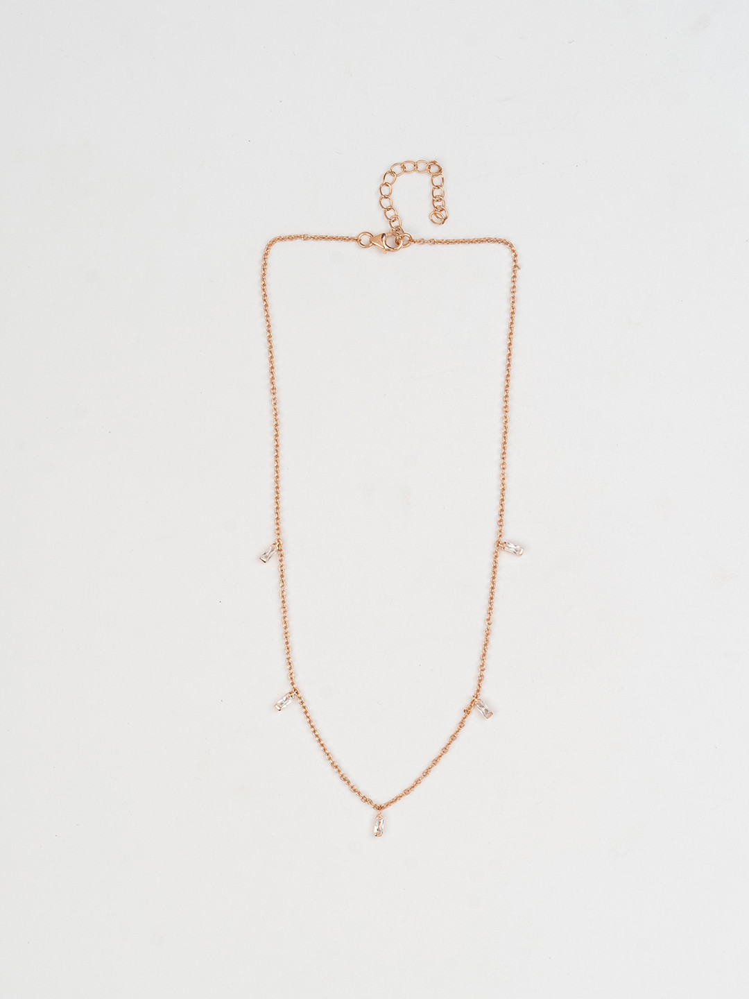 STERLYN 925 Sterling Silver Rose Gold-Plated Necklace