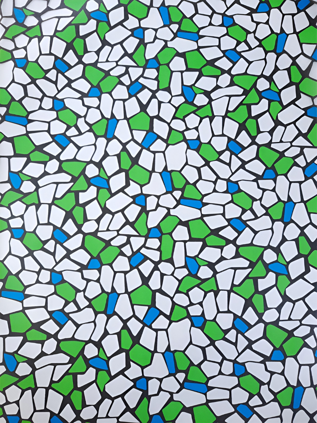 Jaamso Royals White & Green Printed Self Adhesive Window Sticker