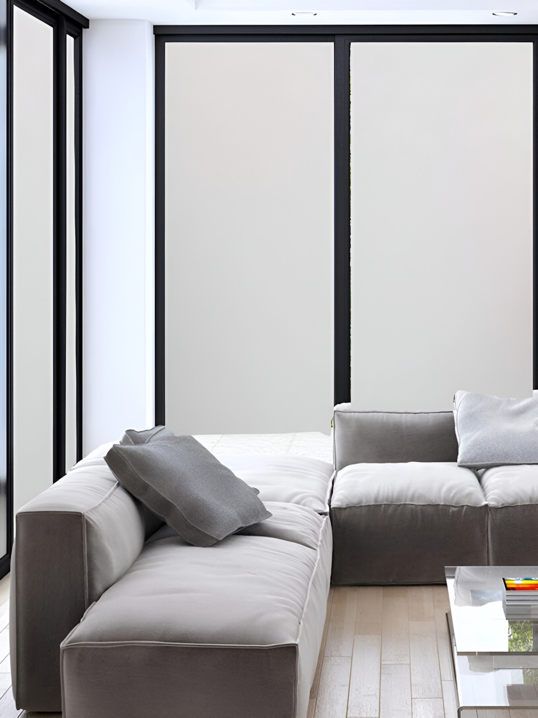 Jaamso Royals Transparent Self-Adhesive Window Frosting Film Sticker