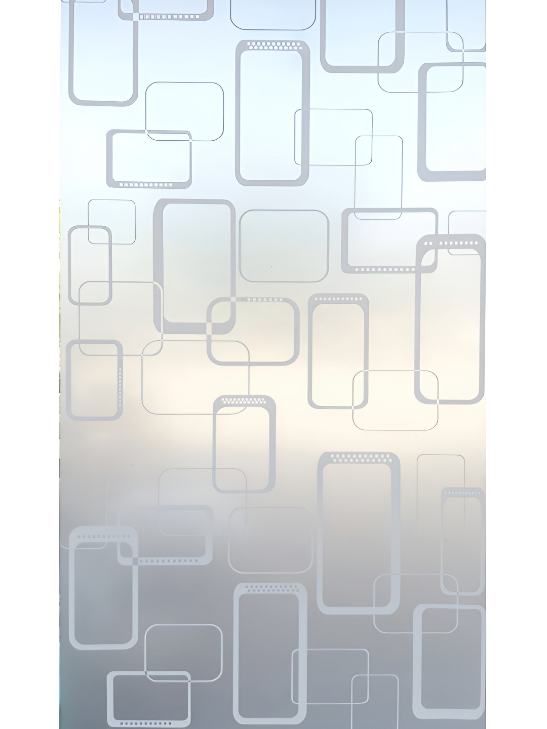 Jaamso Royals Transparent Printed Self-Adhesive Window Film Sticker