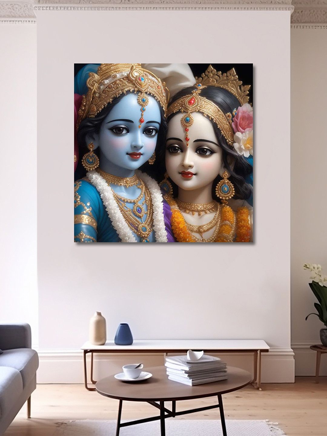 OLIVE TREE Canvas Wall Square Portrait Paintings Wall Art -9.4x9.4In