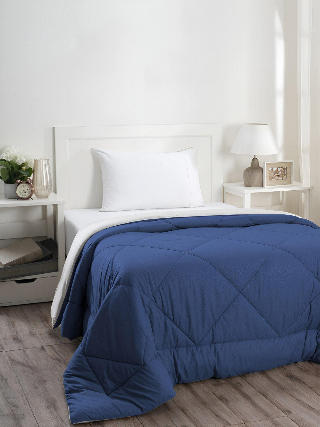 MASPAR Blue Cotton 150 GSM Single Quilt