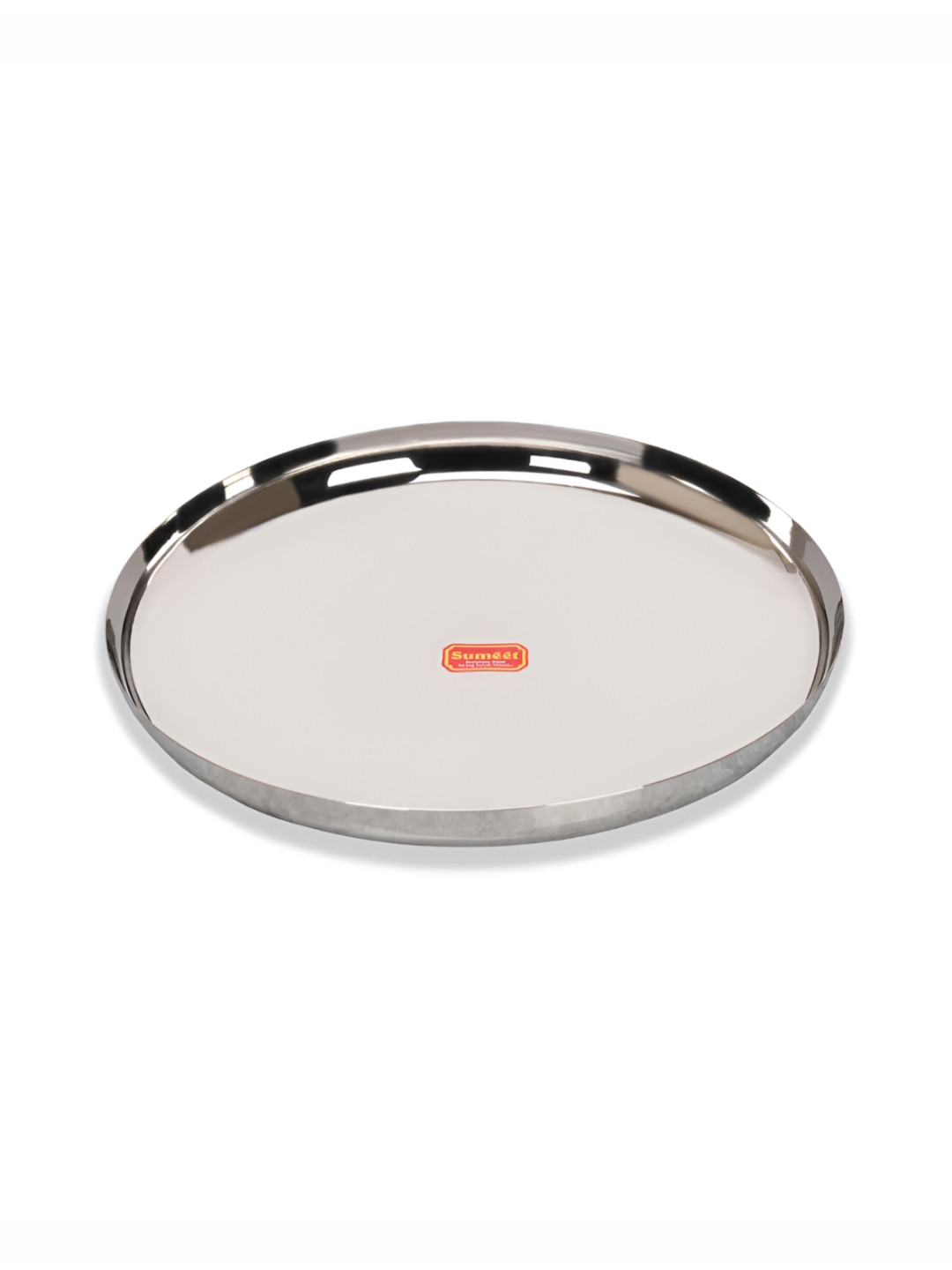 Sumeet Stainless Steel Heavy Gauge  Dinner Plate With Mirror Finish