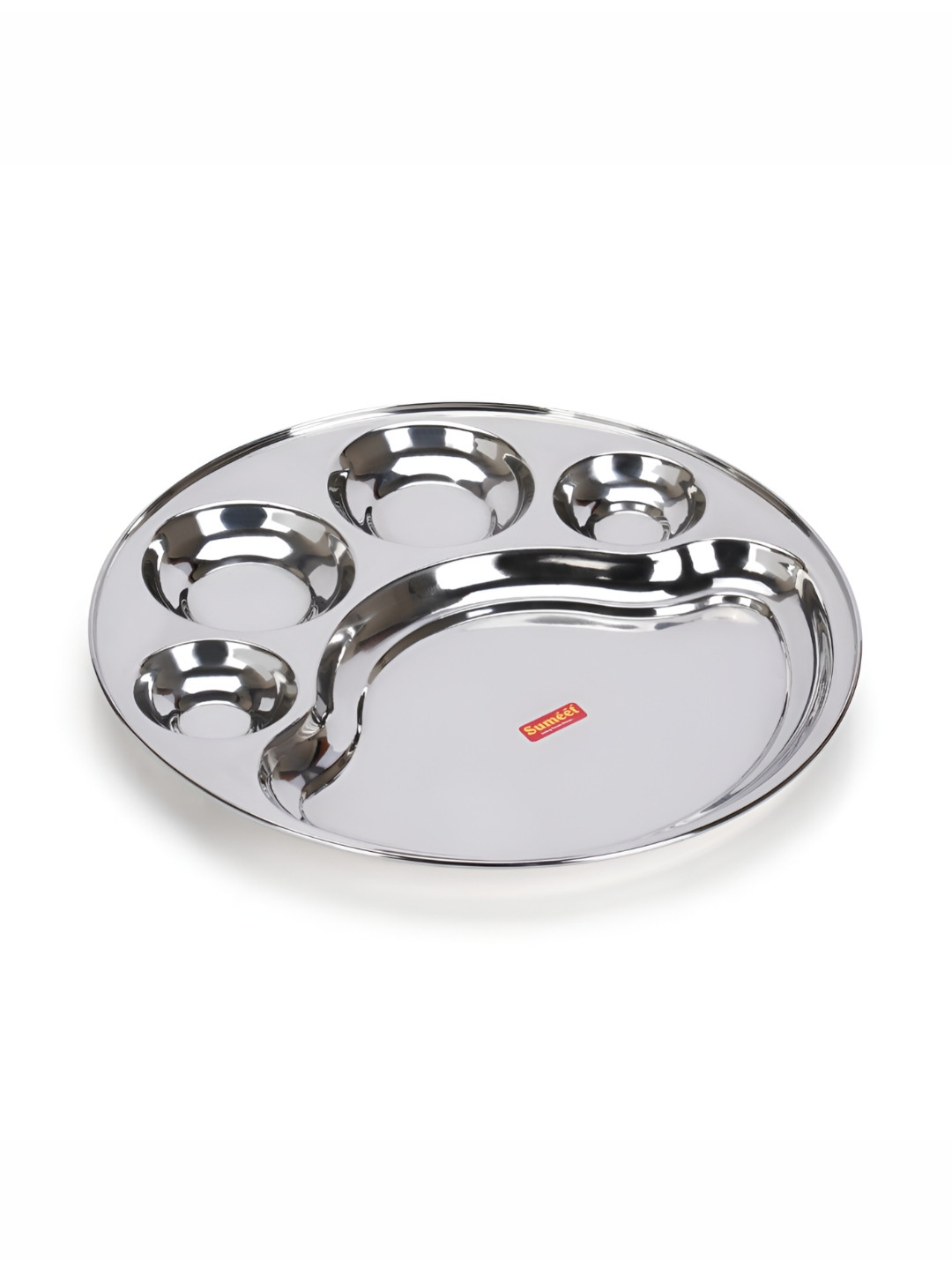 Sumeet Stainless-Steel 5-in-1 Compartment Plate