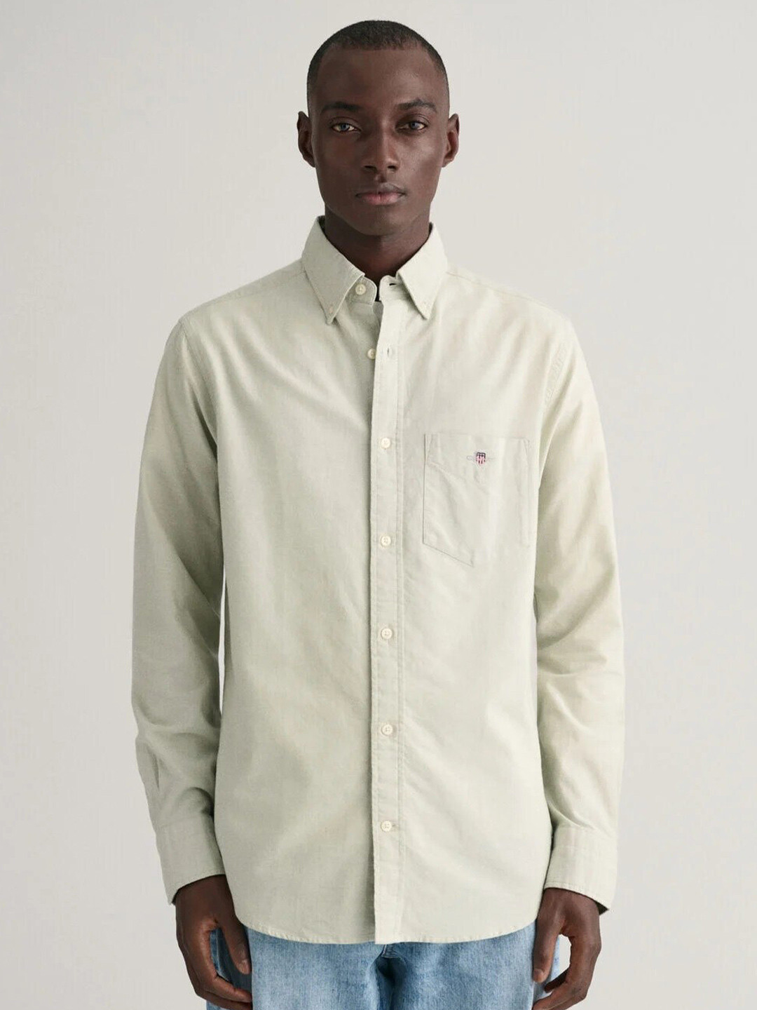 GANT Button Down Collar Chest Pocket Cotton Regular Fit Casual Shirt