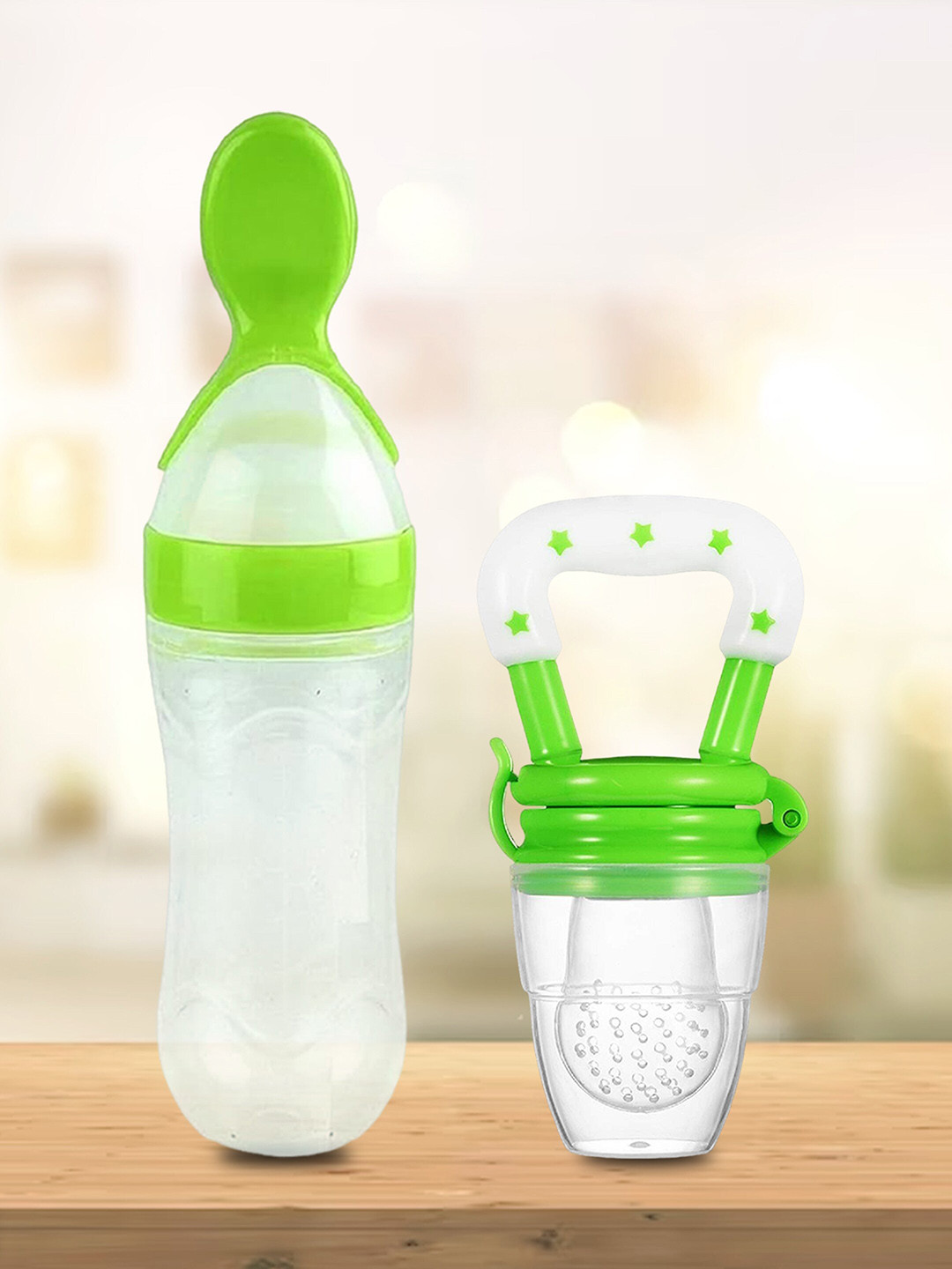 Kidbea Infants Set Of 2 Silicone Food Feeders