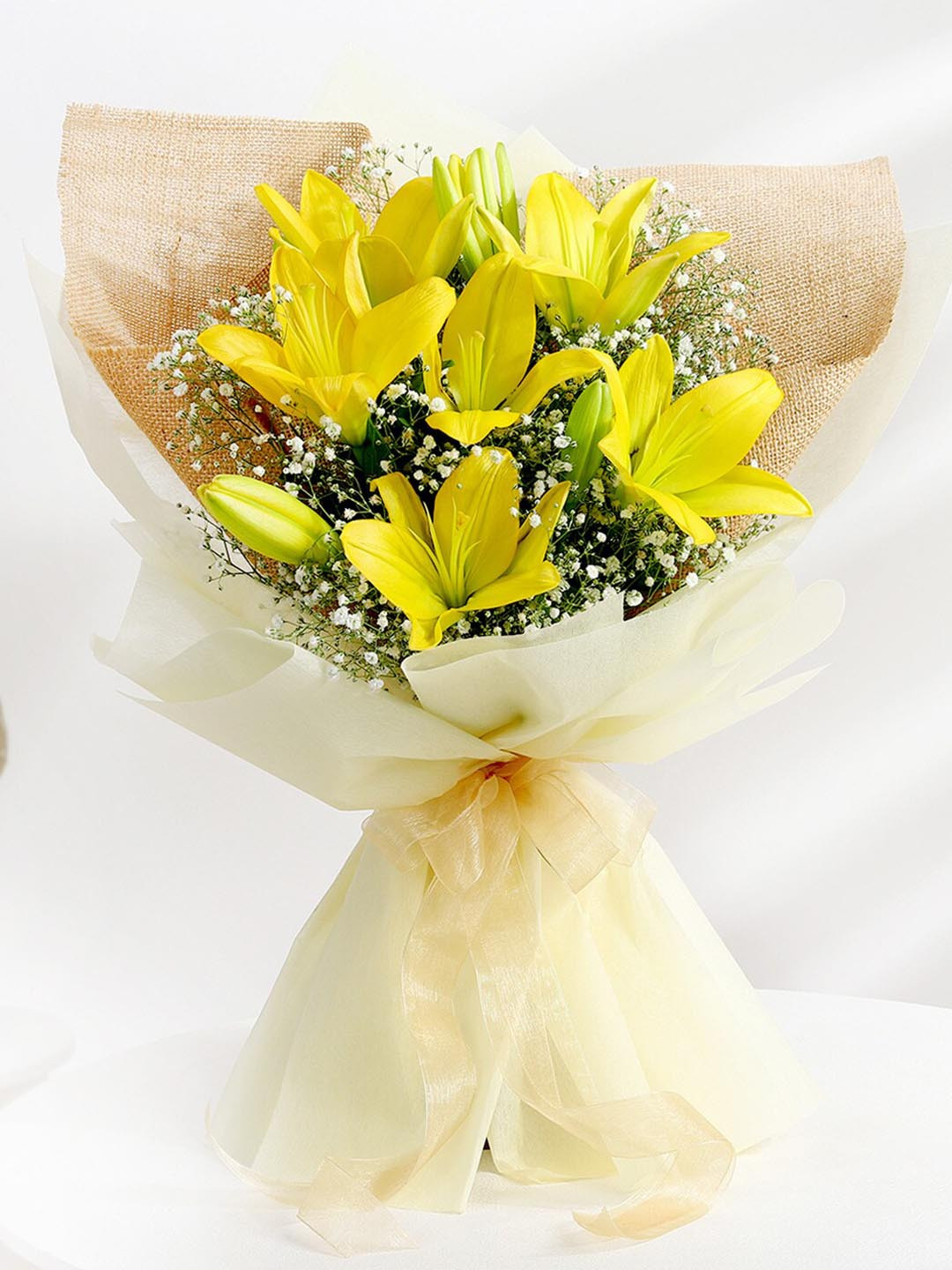 IGP Yellow Asiatic Lilies Fresh Flower Bouquet