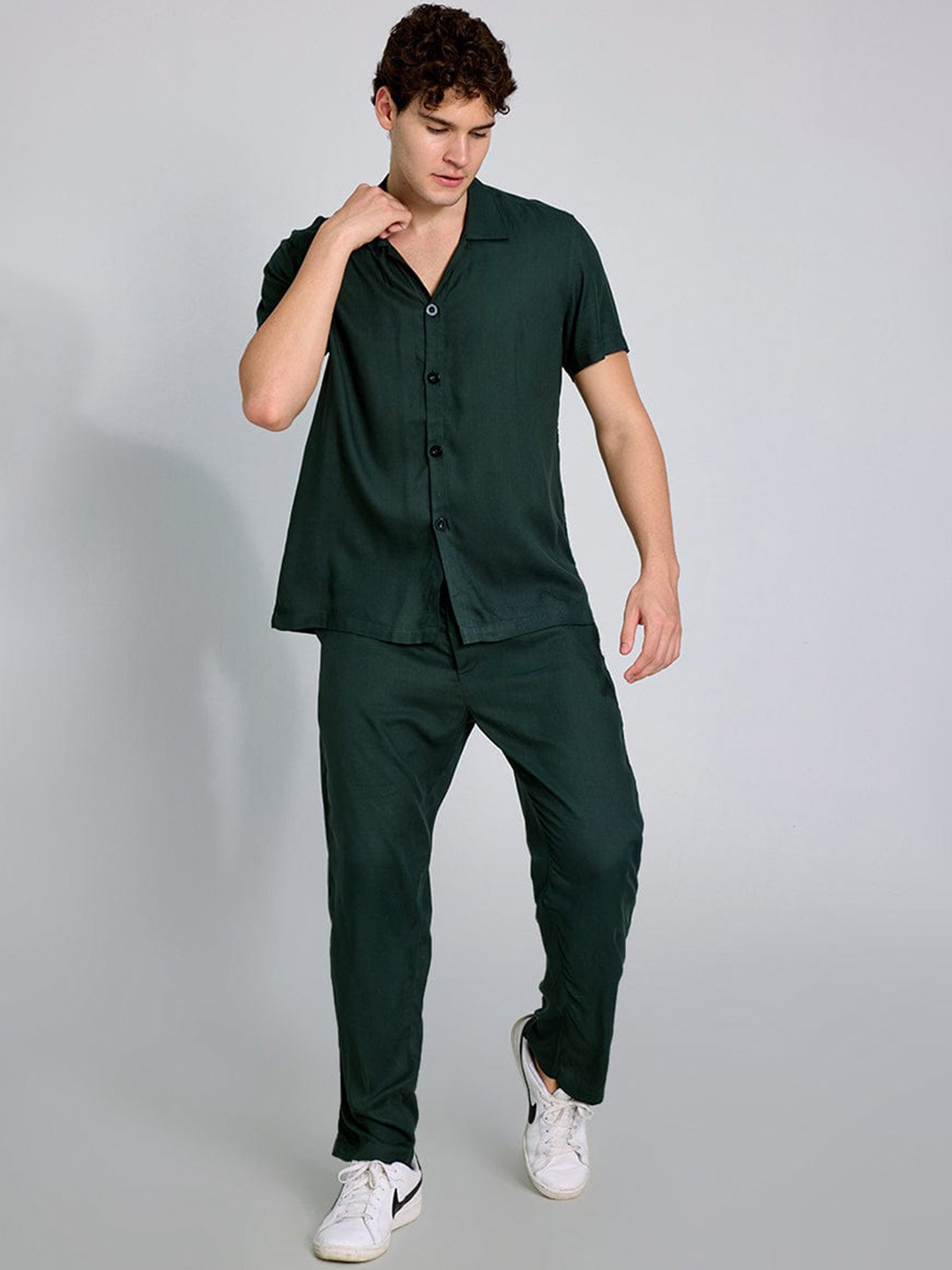 PURPLEMANGO THE FRUIT OF FASHION Men Short Sleeve Shirt And Trousers Co-Ords Set