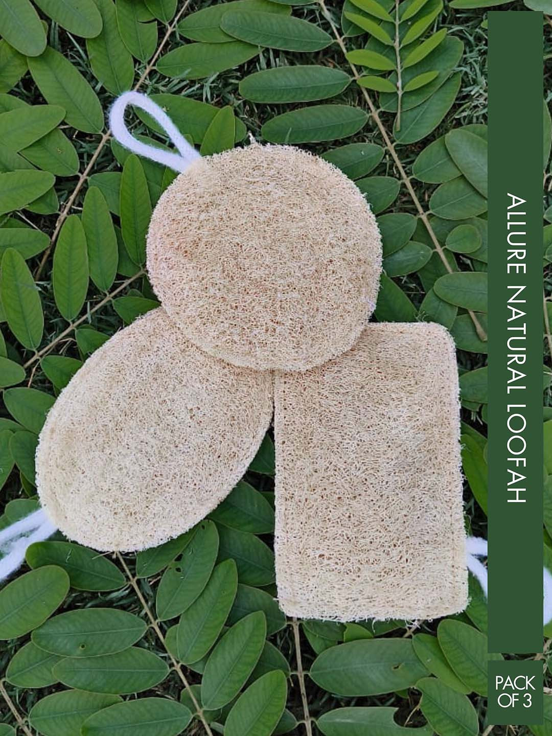 ALLURE Set Of 3 Natural Bath Loofah