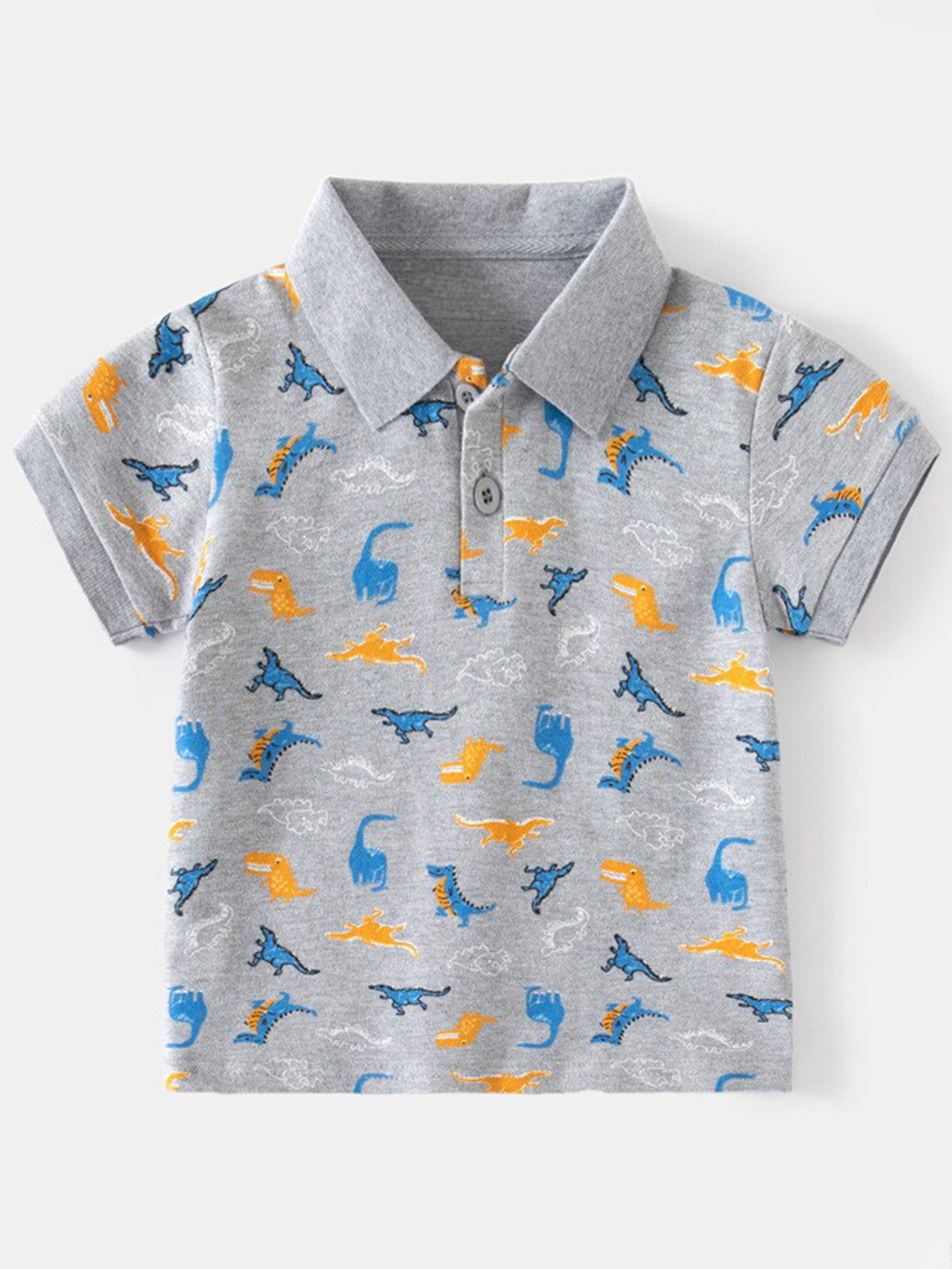StyleCast Boys Floral Printed Polo Collar T-shirt