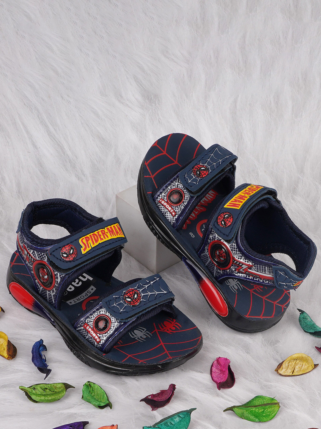 BAESD Kids Spider-Man Printed Comfort Sandals