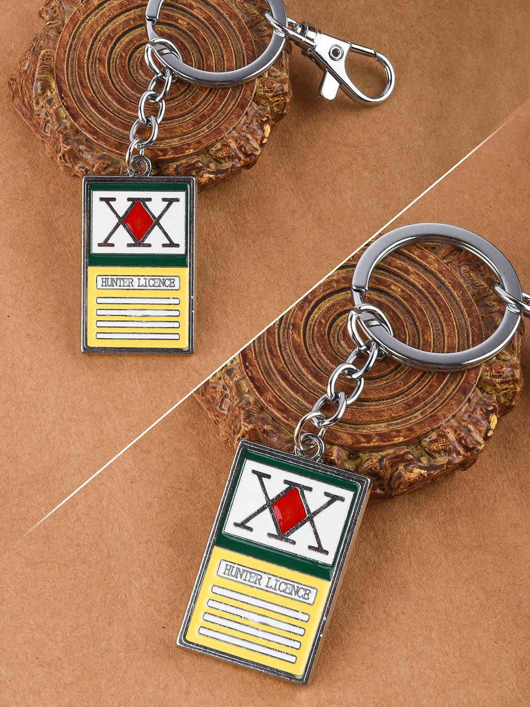 COMICSENSE Yellow & Red Textured Hunter X Anime License Alloy Metal Key Chain