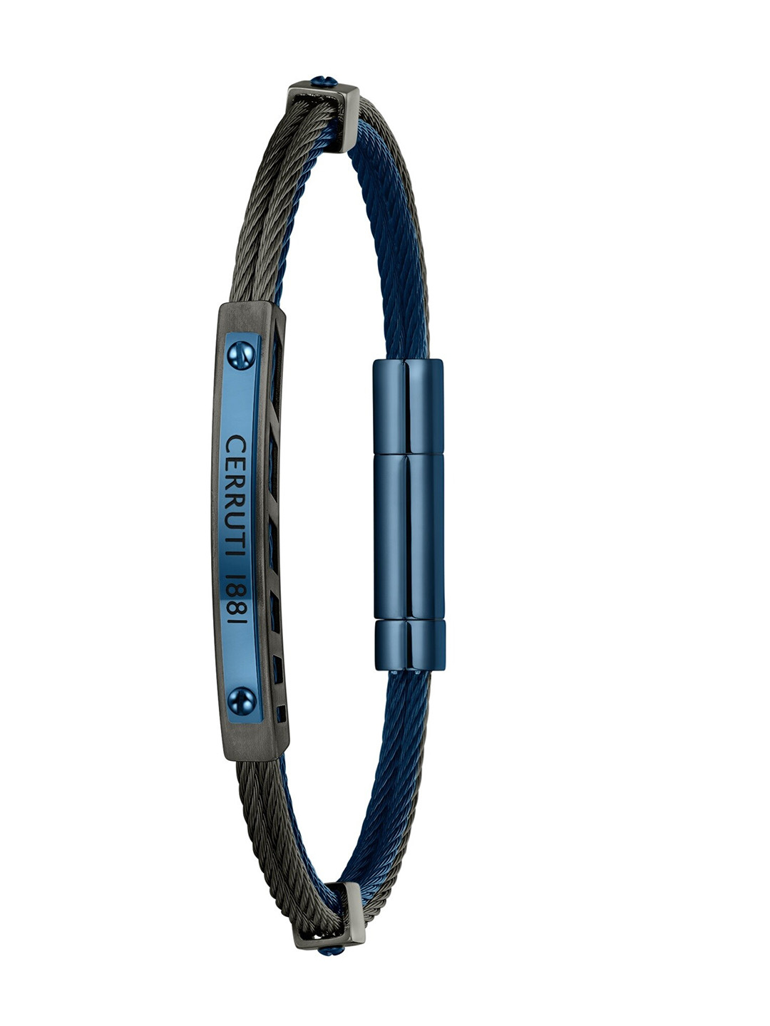 Cerruti 1881 Men Stainless Steel Wraparound Bracelet