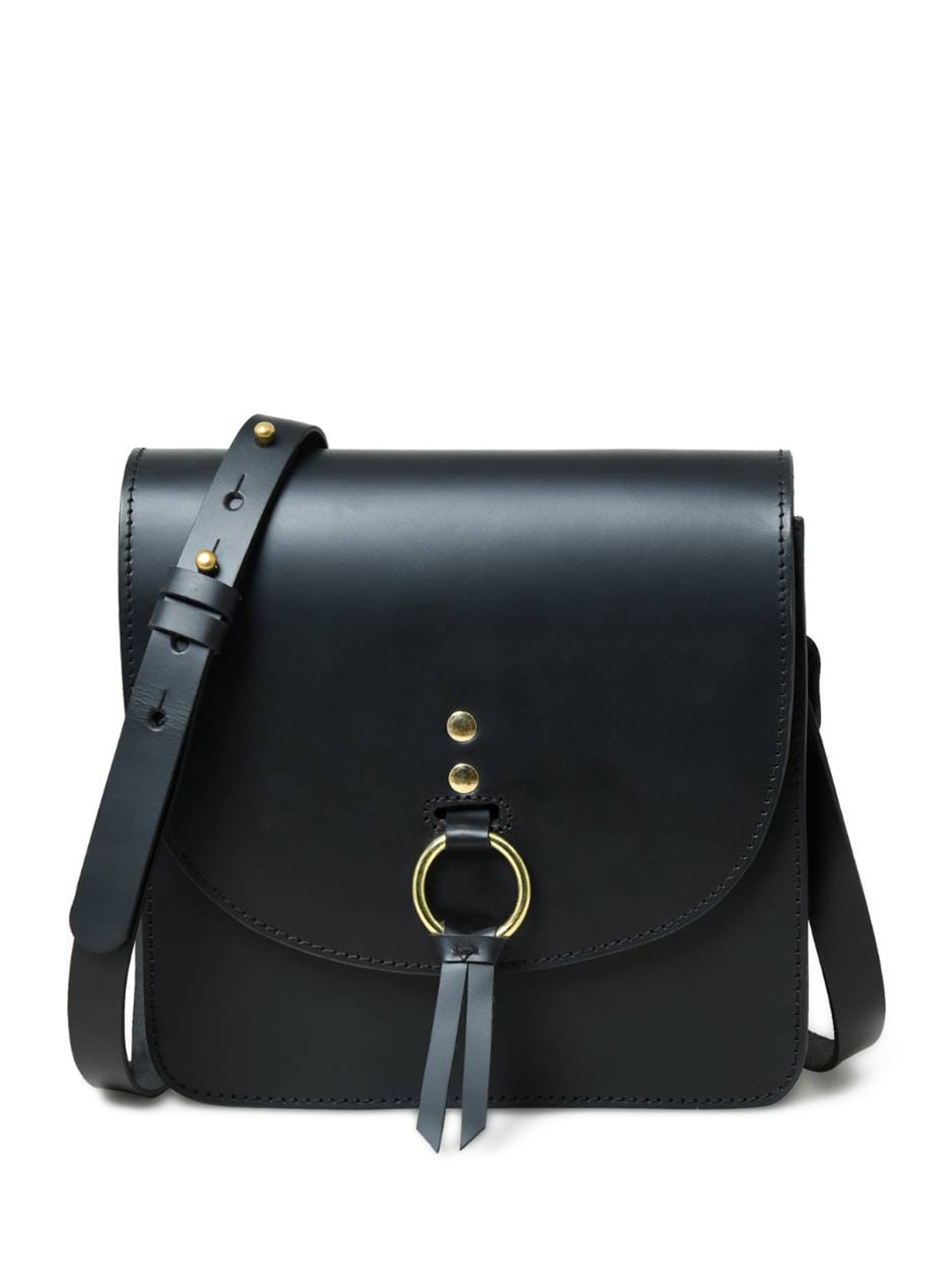 MaheTri Leather Black Elegance Sling Bag