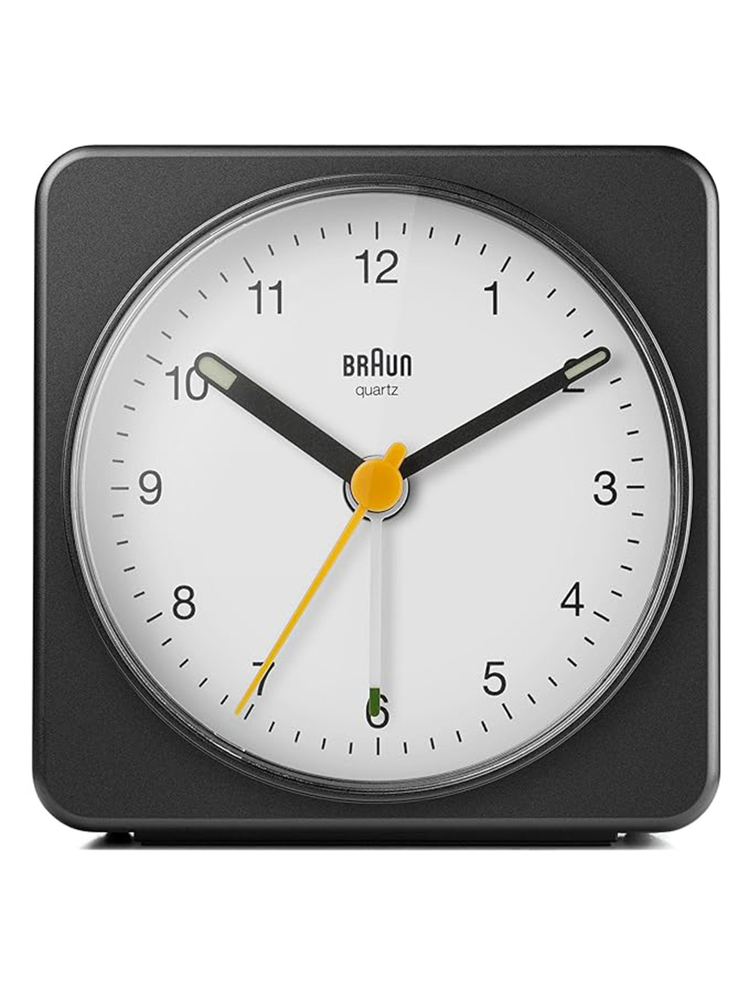 Braun Black & White Contemporary Square Shaped Alarm Clock