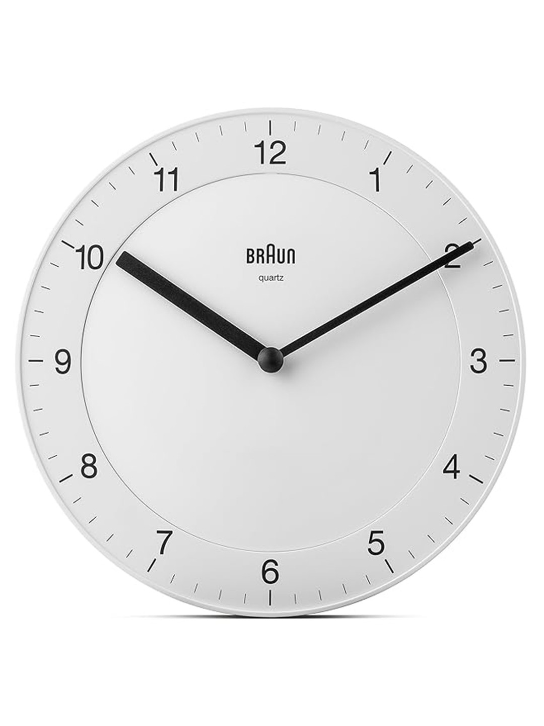 Braun White & Black Contemporary Round Shaped Wall Clock