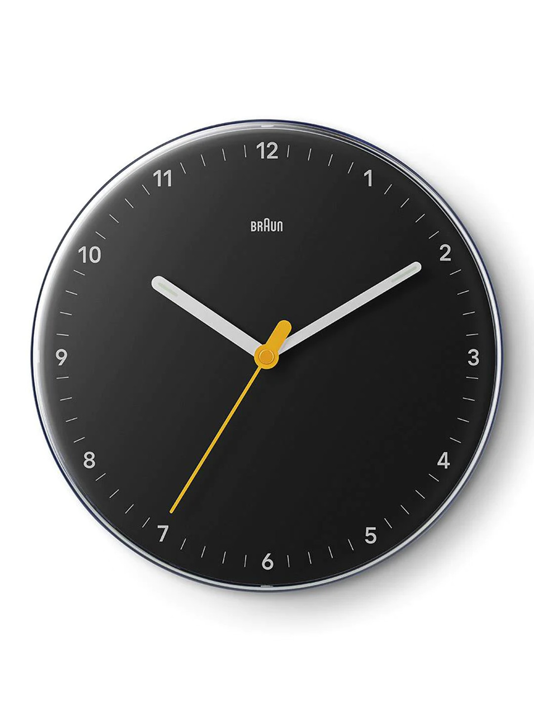 Braun Black & White Contemporary Round Shaped Wall Clock