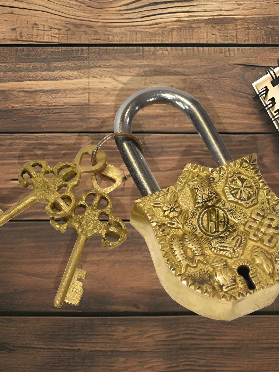 DSH Crafting Your Curiosity GoldToned Multi symbol Door Lock