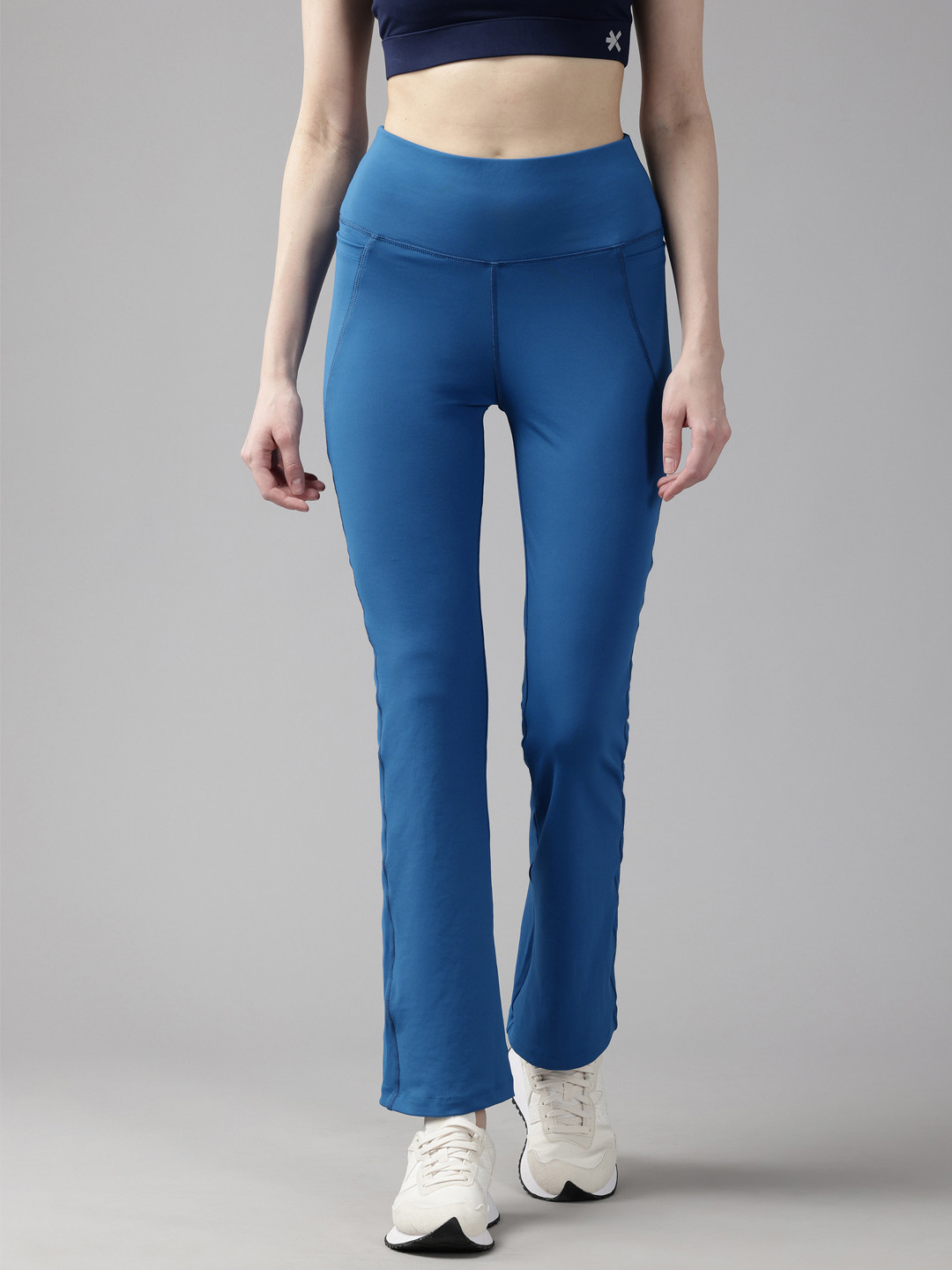 Perfkt-U Comfort High-Rise Flare Gym Track Pants