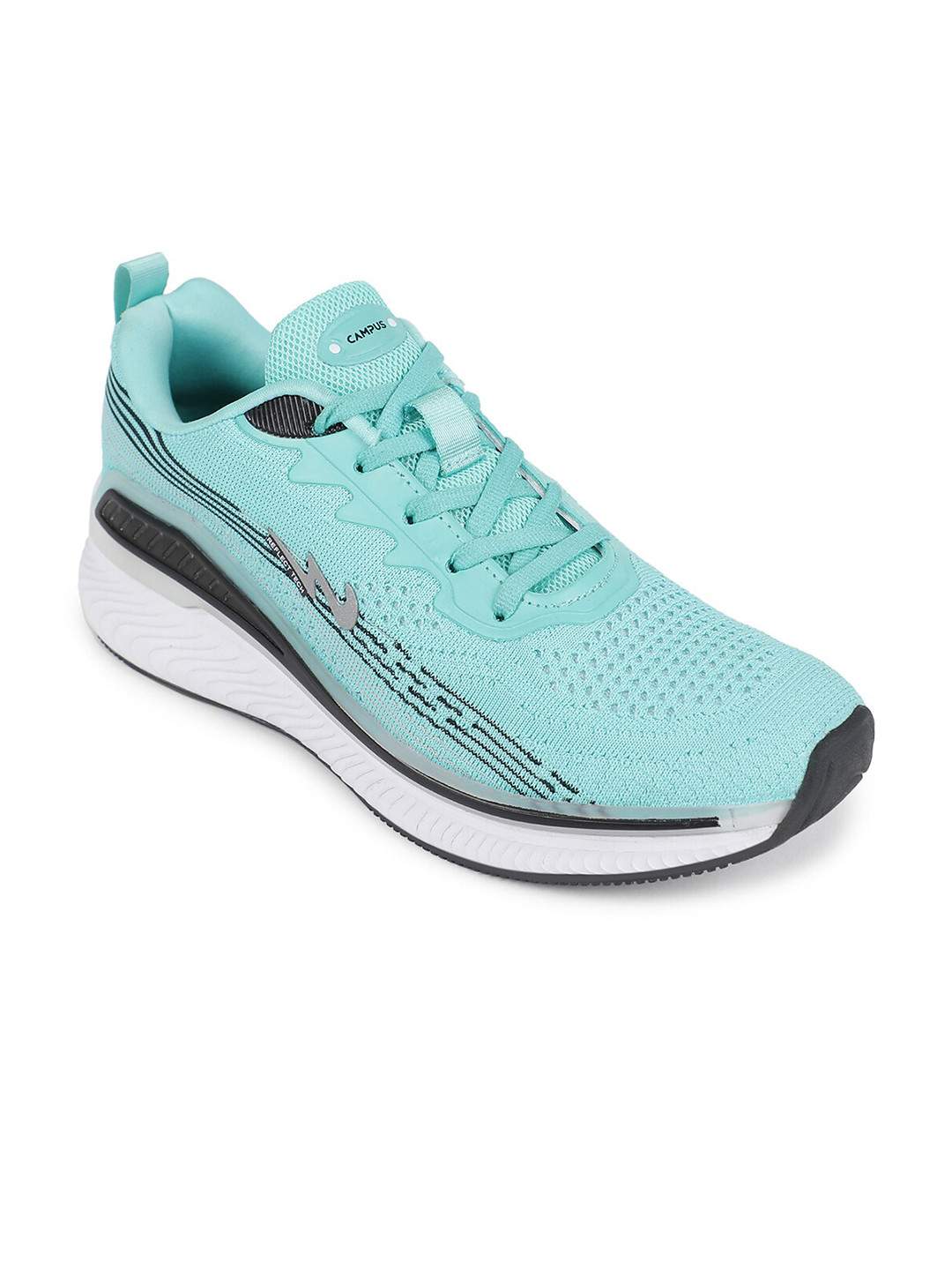 Campus Men DAGGER Textured Lace-Up Running Shoes