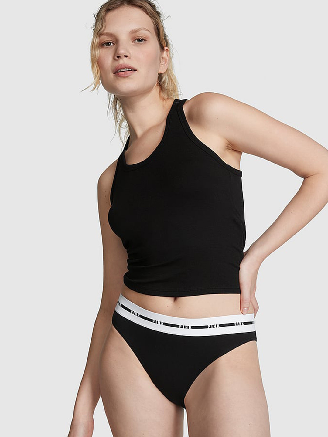 Victoria's Secret PINK Ribbed Modal Scoop Tank