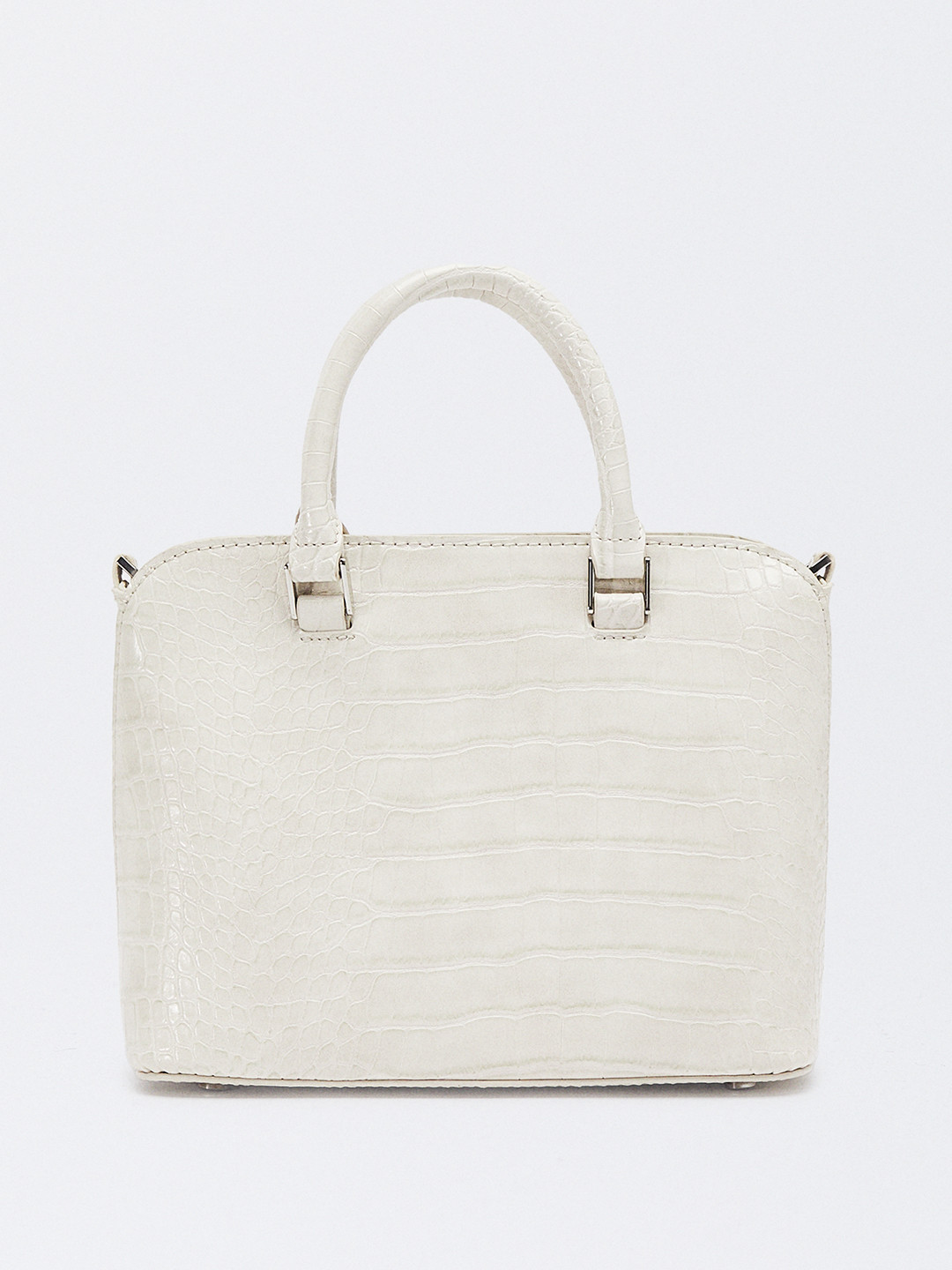 PARFOIS Croc Textured PU Structured Handheld Bag