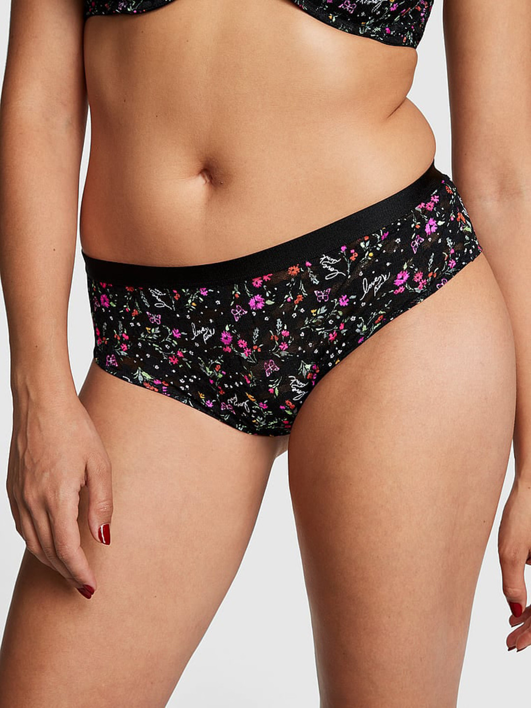 Victoria's Secret PINK Wear Everywhere Lace Cheekster Panty