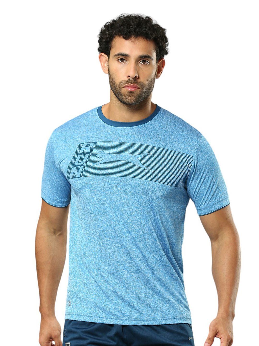 Black Panther Striped Printed Round Neck Casual T-shirt
